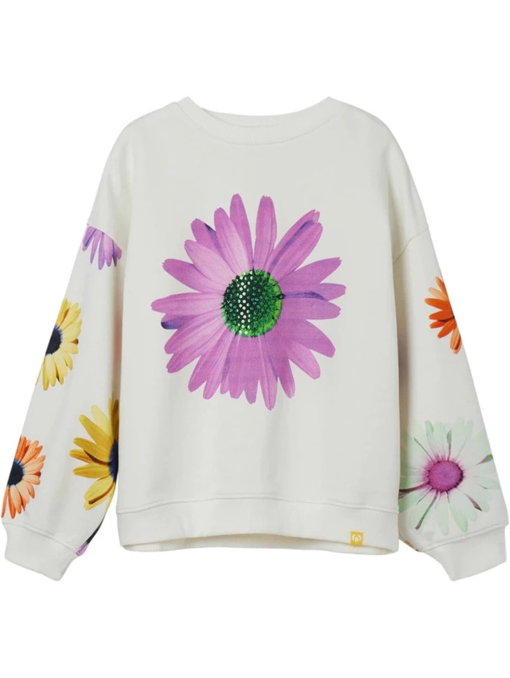 Desigual Girls' Big Classic floral crew neck 3-4T